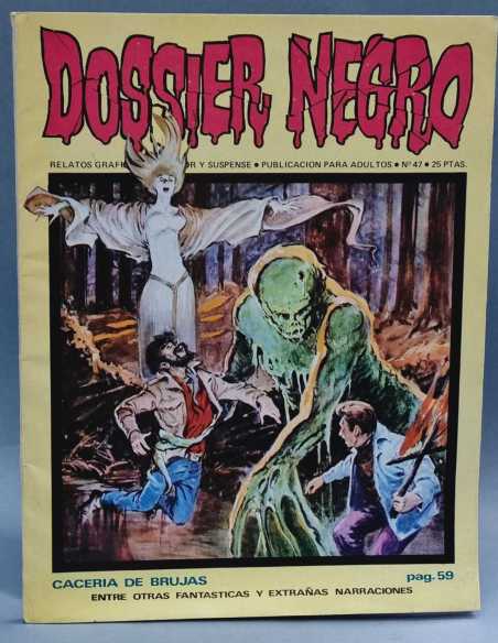 CASI EXCELENTE ESTADO DOSSIER NEGRO 47 GRAPA TERROR EDITORIAL IBERO MUNDIAL