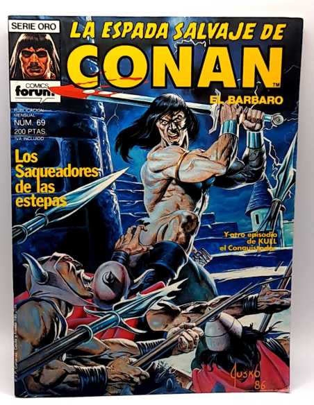 DE KIOSCO ESTADO LA ESPADA SALVAJE DE CONAN 69 SERIE ORO FORUM COMICS GRAPA