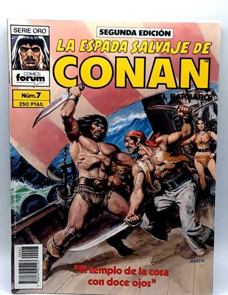 EXCELENTE ESTADO SERIE ORO LA ESPADA SALVAJE DE CONAN 7 SEGUNDA EDICION FORUM COMICS GRAPA