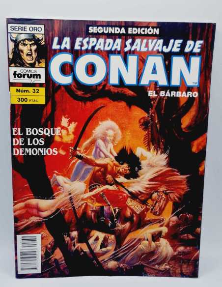 EXCELENTE ESTADO SERIE ORO LA ESPADA SALVAJE DE CONAN 32 SEGUNDA EDICION FORUM COMICS GRAPA
