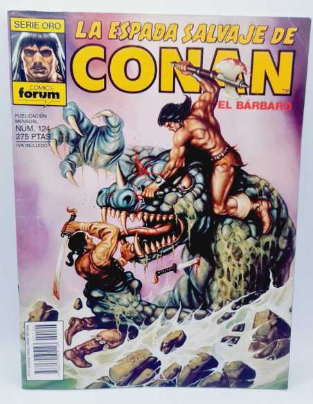EXCELENTE ESTADO SERIE ORO LA ESPADA SALVAJE DE CONAN 124 PRIMERA EDICION FORUM COMICS GRAPA