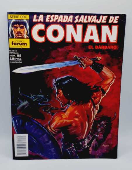 EXCELENTE ESTADO SERIE ORO LA ESPADA SALVAJE DE CONAN 163 PRIMERA EDICION FORUM COMICS GRAPA