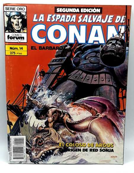 MUY BUEN ESTADO SERIE ORO LA ESPADA SALVAJE DE CONAN 14 SEGUNDA EDICION FORUM COMICS GRAPA