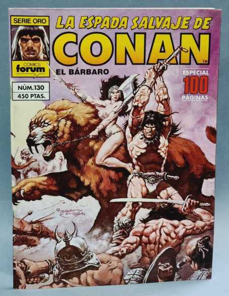 CASI EXCELENTE ESTADO LA ESPADA SALVAJE DE CONAN EL BARBARO 130 ESPECIAL EXTRA SERIE ORO FORUM