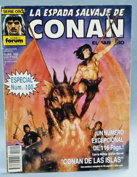 LA ESPALDA SALVAJE DE CONAN 100 ESPECIAL EXTRA NORMAL /BUEN ESTADO SERIE ORO FORUM