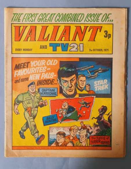PRIMERAS APARICIONES VALIANT KELLY HERMANOS WILD VERTICE 1971 FLEETWAY UK ORIGINAL EXCELENTE ESTADO