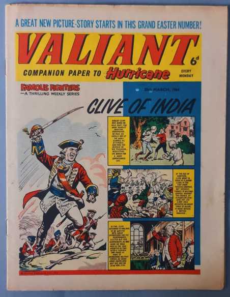 PRIMERAS APARICIONES VALIANT KELLY HERMANOS WILD VERTICE 1964 FLEETWAY UK ORIGINAL EXCELENTE ESTADO