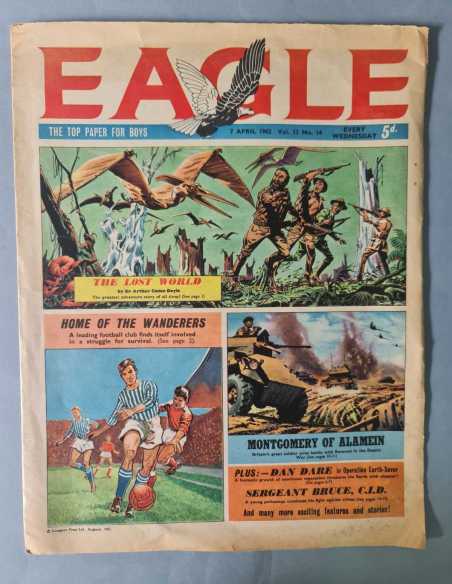PRIMERAS APARICIONES EAGLE 14 VOL13 APRIL 1962 VERTICE UK FLEETWAY ORIGINAL MUY BUEN