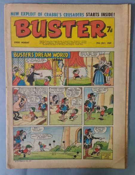 PRIMERAS APARICIONES PERSONAJES SELECCIONES BUSTER VERTICE JULY 1969 UK FLEETWAY ORIGINAL EXCELENTE