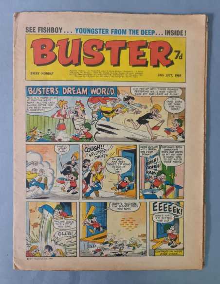 PRIMERAS APARICIONES PERSONAJES SELECCIONES BUSTER VERTICE JULY 1969 UK FLEETWAY ORIGINAL MUY BUENO