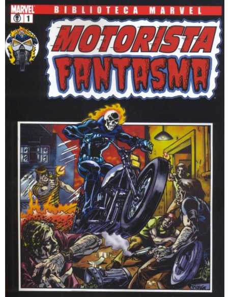 EXCELENTE ESTADO COLECCION COMPLETA MOTORISTA FANTASMA BIBLIOTECA MARVEL COMICS PANINI