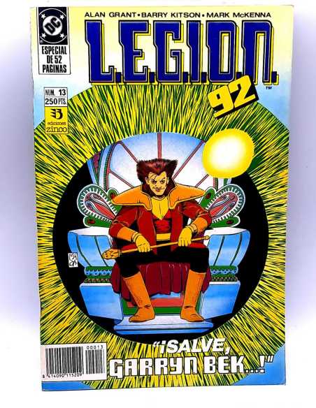 EXCELENTE ESTADO LEGION 92 NUMERO 13 DC GRAPA ZINCO