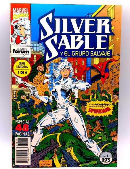 EXCELENTE ESTADO SILVER SABLE 1 Y EL GRUPO SALVAJE FORUM COMICS GRAPA