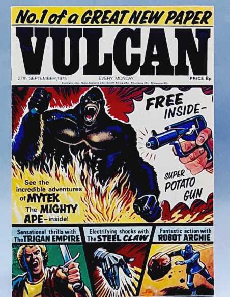 EXCELENTE ESTADO VULCAN 27 SEPTIEMBRE 1975 MYTEK ZARPA ARCHIE KELLY FLEETWAY VERTICE