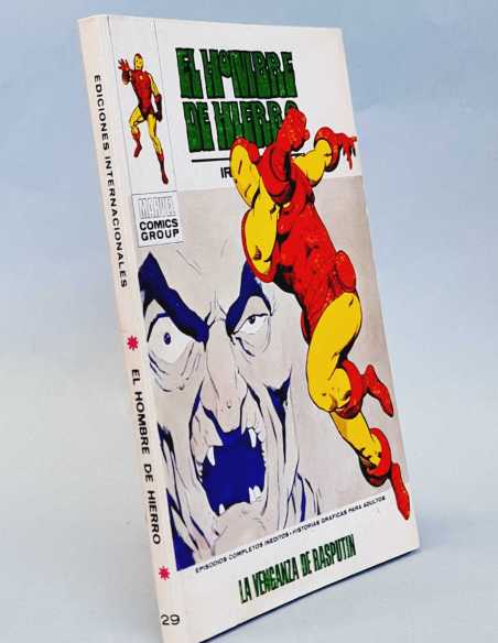 EXCELENTE ESTADO EL HOMBRE DE HIERRO 29 LA VENGANZA DE RASPUTIN TACO EDICIONES VERTICE