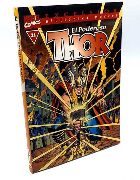 EXCELENTE ESTADO BIBLIOTECA MARVEL THOR 21 EL PODEROSO FORUM COMICS TOMO