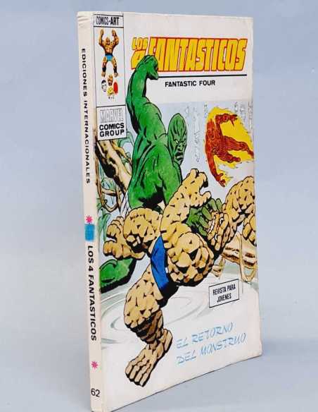 BUEN ESTADO LOS 4 FANTASTICOS 62 EL RETORNO DEL MONSTRUO BOLI PAGINA TACO EDICIONES VERTICE