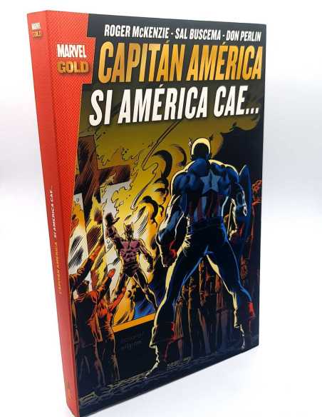 DE KIOSCO MARVEL GOLD CAPITAN AMERICA SI AMERICA CAE PANINI COMICS TOMO