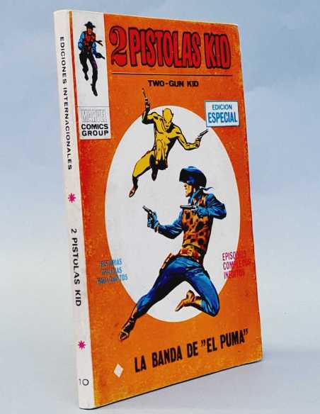CASI EXCELENTE ESTADO 2 PISTOLAS KID 10 LA BANDA DEL PUMA TACO EDICIONES VERTICE