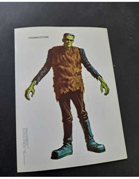 EXCELENTE ESTADO FRANKESTEIN CROMO 13,5x9,5 CALCOMANIA BRUGUERA