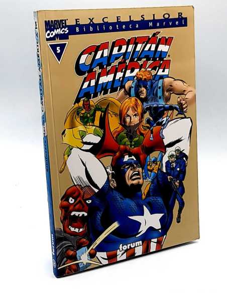 EXCELENTE ESTADO BIBLIOTECA CAPITAN AMERICA 5 EXCELSIOR MARVEL FORUM COMICS