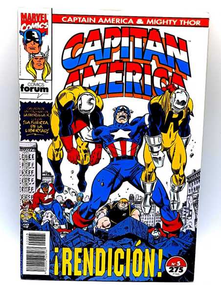 EXCELENTE ESTADO CAPITAN AMERICA Y THOR EL PODEROSO 5 VOL.2 FORUM COMICS GRAPA VOLUMEN VOL2