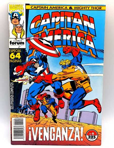 EXCELENTE ESTADO CAPITAN AMERICA Y THOR EL PODEROSO 6 VOL.2 FORUM COMICS GRAPA VOLUMEN VOL2