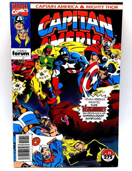 EXCELENTE ESTADO CAPITAN AMERICA Y THOR EL PODEROSO 11 VOL.2 FORUM COMICS GRAPA VOLUMEN VOL2
