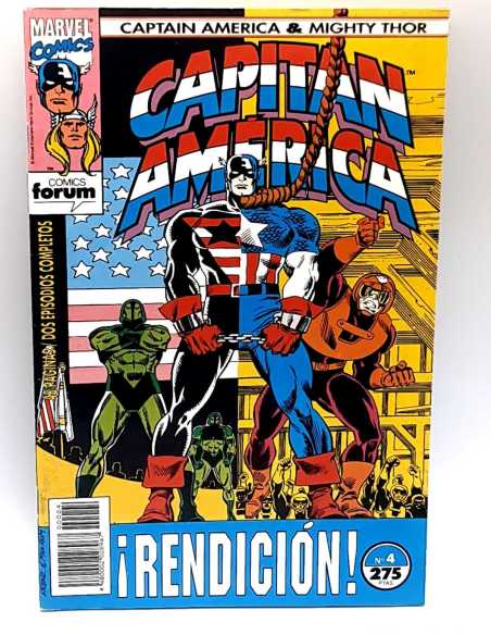 CASI EXCELENTE ESTADO CAPITAN AMERICA Y THOR EL PODEROSO 4 VOL.2 FORUM COMICS GRAPA VOLUMEN VOL2