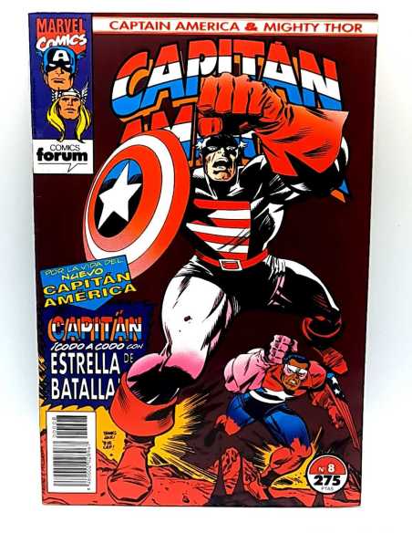EXCELENTE ESTADO CAPITAN AMERICA Y THOR EL PODEROSO 8 VOL.2 FORUM COMICS GRAPA VOLUMEN VOL2