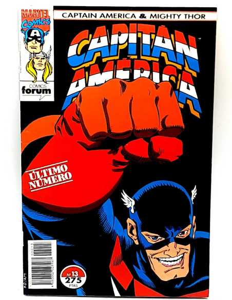 EXCELENTE ESTADO CAPITAN AMERICA Y THOR EL PODEROSO 13 VOL.2 FORUM COMICS GRAPA VOLUMEN VOL2