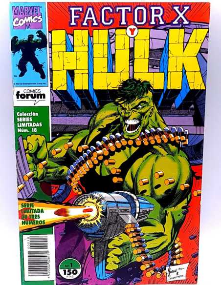 CASI EXCELENTE ESTADO SERIES LIMITADAS 18 HULK GUERRA Y ARMAS 1 FORUM COMICS GRAPA