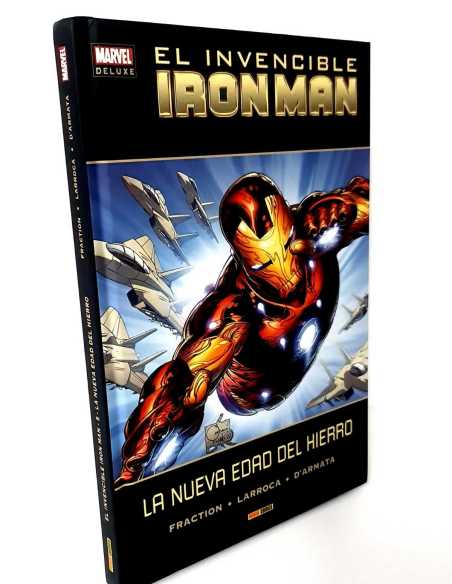 CASI EXCELENTE ESTADO DELUXE EL INVENCIBLE IRON MAN LA NUEVA EDAD DEL HIERRO PANINI MARVEL COMICS