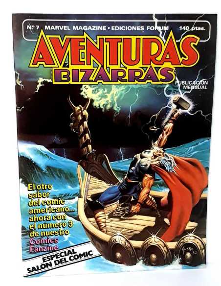 EXCELENTE ESTADO AVENTURAS BIZARRAS 7 FORUM COMICS MARVEL MAGAZINE GRAPA