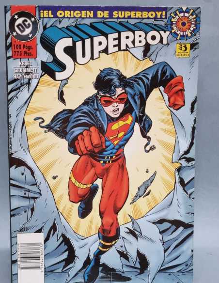 EXCELENTE ESTADO SUPERBOY EL ORIGEN DE SUPERBOY 2 TAPA BLANCA ZINCO