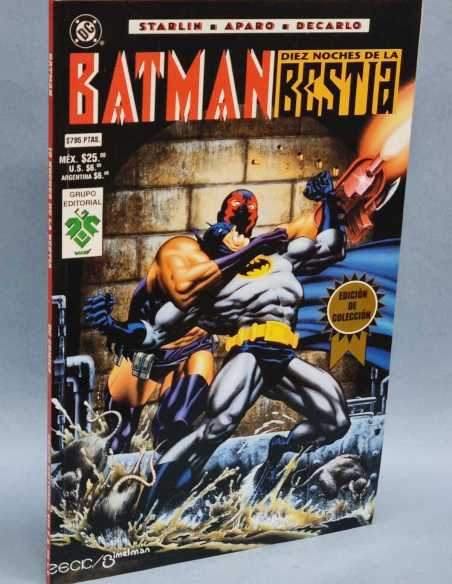 CASI EXCELENTE ESTADO BATMAN DIEZ NOCHES DE LA BESTIA EDICION COLECCION GRUPO EDITORIAL