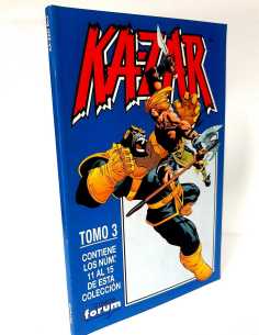 EXCELENTE ESTADO KA-ZAR TOMO 3 RETAPADO CONTIENE 11 AL 15...