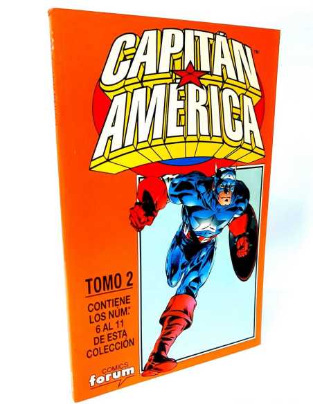 EXCELENTE ESTADO CAPITAN AMERICA TOMO 2 RETAPADO CONTIENE 6 AL 11 FORUM COMICS