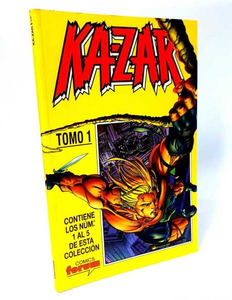 EXCELENTE ESTADO KA-ZAR TOMO 1 RETAPADO CONTIENE 1 AL 5 FORUM COMICS