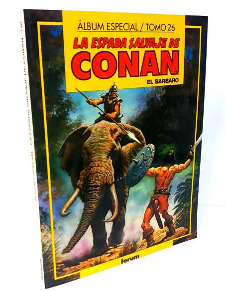 EXCELENTE ESTADO LA ESPADA SALVAJE DE CONAN TOMO 26 RETAPADO ALBUM ESPECIAL FORUM COMICS