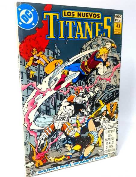EXCELENTE ESTADO LOS NUEVOS TITANES 4 RETAPADO CONTIENE 17 AL 21 DC EDICIONES ZINCO COMICS