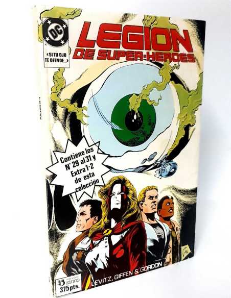 CASI EXCELENTE ESTADO LEGION DE SUPERHEROES 6 RETAPADO CONTIENE 29 AL 31 EXTRA 1-2 DC ZINCO