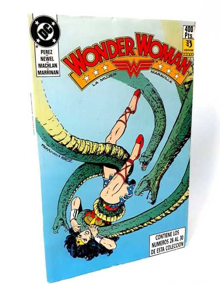 EXCELENTE ESTADO WONDER WOMAN 6 RETAPADO CONTIENE 26 AL 30 DC EDICIONES ZINCO COMICS