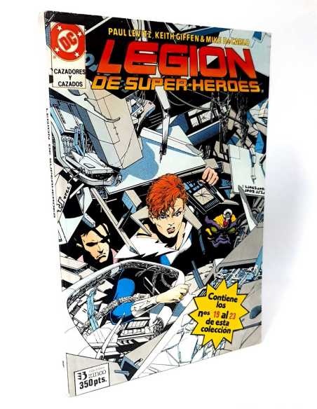 EXCELENTE ESTADO LEGION DE SUPERHEROES 4 RETAPADO CONTIENE 19 AL 23 DC EDICIONES ZINCO COMICS