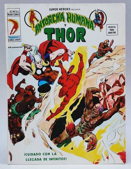 EXCELENTE ESTADO SUPER HEROES 24 INFINITOS VOL2 VOLUMEN VOL.2 GRAPA MARVEL EDICIONES VERTICE