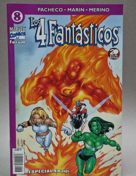 DE KIOSCO ESTADO LOS 4 FANTASTICOS 8 VOL4 VOLUMEN VOL.4 GRAPA MARVEL COMICS FORUM