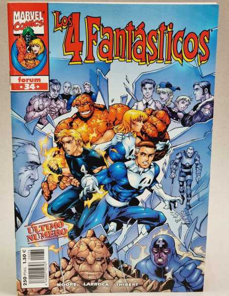 DE KIOSCO ESTADO LOS 4 FANTASTICOS 34 VOL3 VOLUMEN VOL.3 GRAPA MARVEL COMICS FORUM
