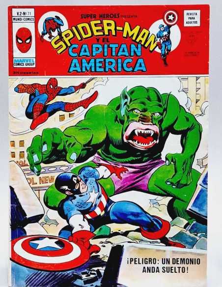 MUY BUEN ESTADO SUPER HEROES 80 PELIGRO SPIDER-MAN CAPITÁN AMÉRICA VOL2 VOLUMEN VOL.2 MARVEL VERTICE