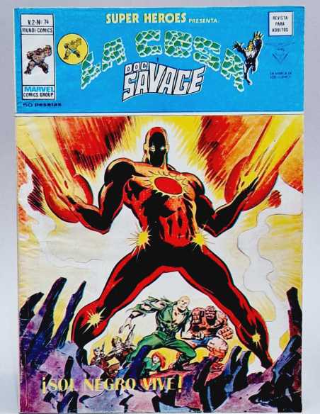 BUEN ESTADO SUPER HEROES 80 SOL NEGRO VIVE LA COSA VOL2 VOLUMEN VOL.2 MARVEL VERTICE