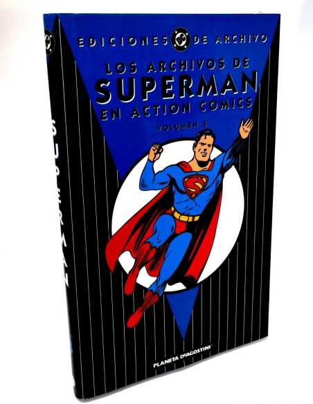 DE KIOSCO LOS ARCHIVOS DE SUPERMAN 3 VOLUMEN TAPA DURA ACTION COMICS DC PLANETA